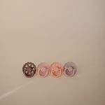 Frigg 4-Pack Pacifiers - Round Latex - Sunset Bliss - Size 2 | Casa Childrenswear
