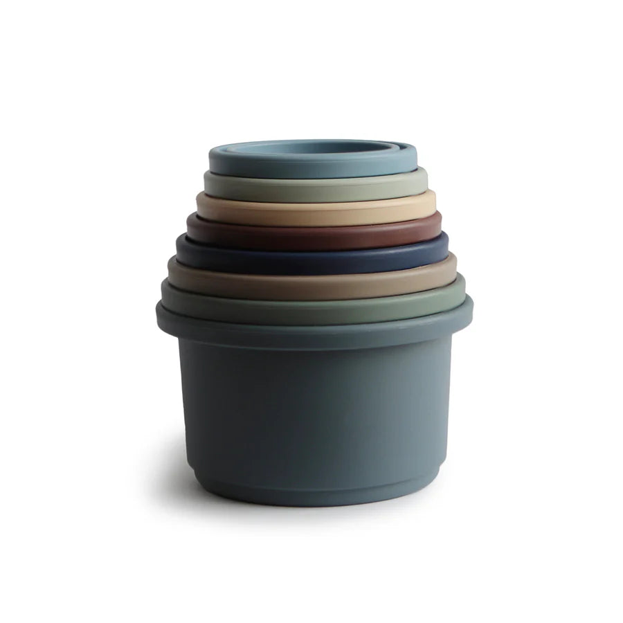 Mushie Stacking Cups- Forest | Casa Childrenswear