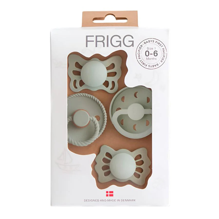 Baby's First pacifier 4-pack - Moonlight Sailing - Sage