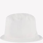 Moschino Baby White Teddy Logo Bucket Hat | Casa Childrenswear