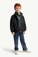 Moncler Enfant Boys Black Lightweight Hilmi Jacket | Casa Childrenswear
