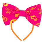 A Dee Mina Pink Colour Block Heart Print Headband | Casa Childrenswear