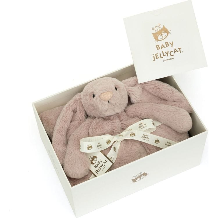 Jellycat Bashful Luxe Bunny Rosa Blankie | Casa Childrenswear