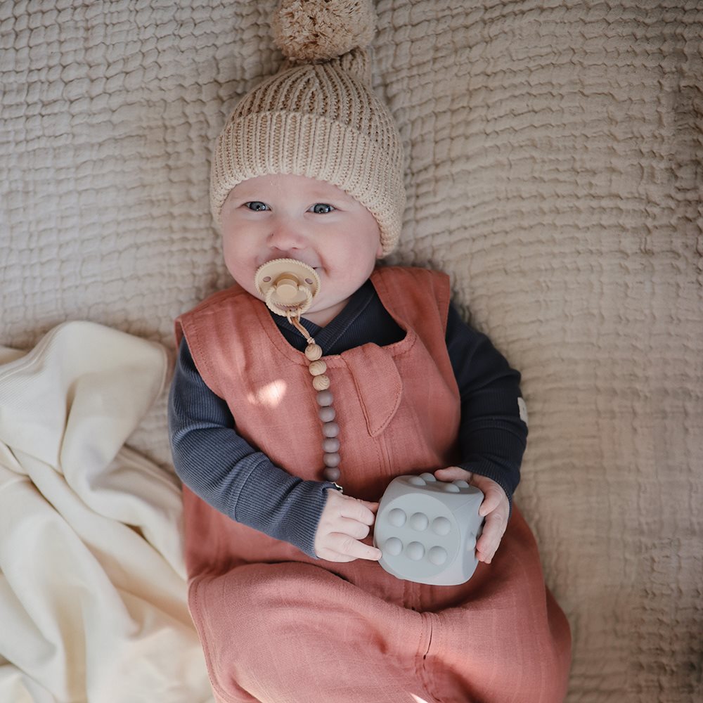Mushie Pacifier Clips - Eva Ash | Casa Childrenswear