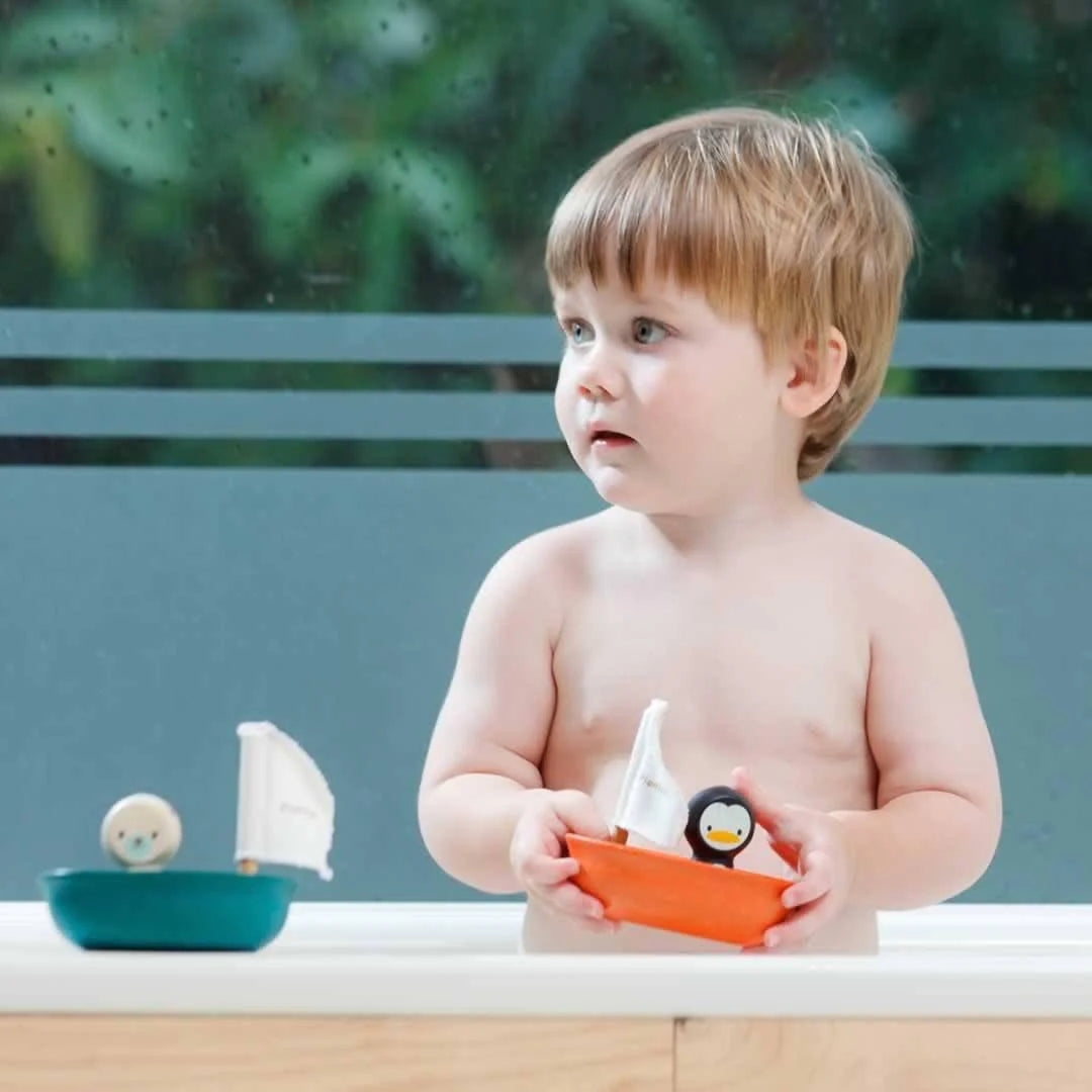 Plan Toys Sailing Boat-Penguin | Casa Childrenswear
