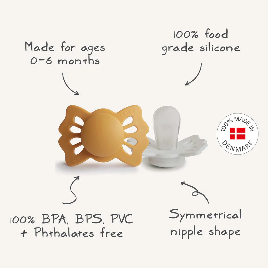 FRIGG Lucky - Symmetrical Silicone 2-Pack Pacifiers 2 | Casa Childrenswear