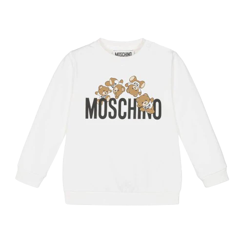 Moschino Baby White Teddy Sweatshirt | Casa Childrenswear