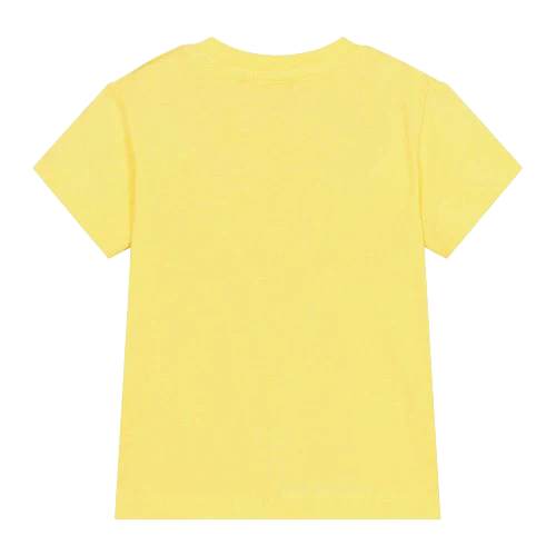 Moschino Baby Yellow Teddy Logo T-Shirt | Casa Childrenswear