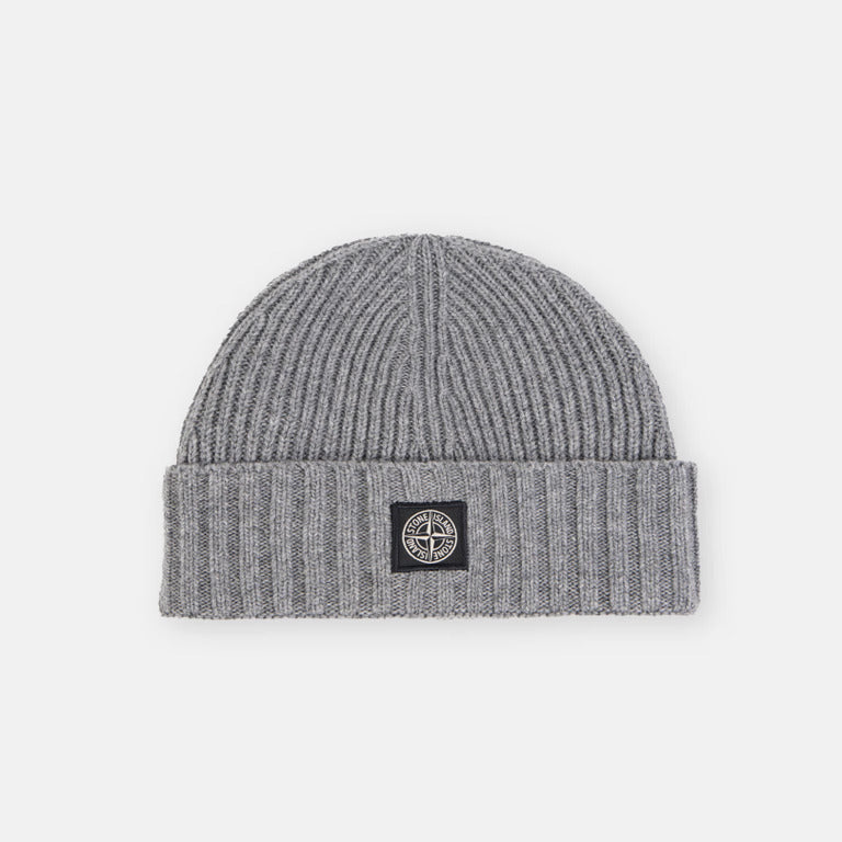 Stone Island Boys Dark Grey Compass Beanie | Casa Childrenswear