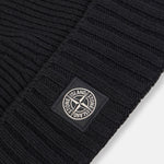 Stone Island Boys Black Compass Beanie | Casa Childrenswear