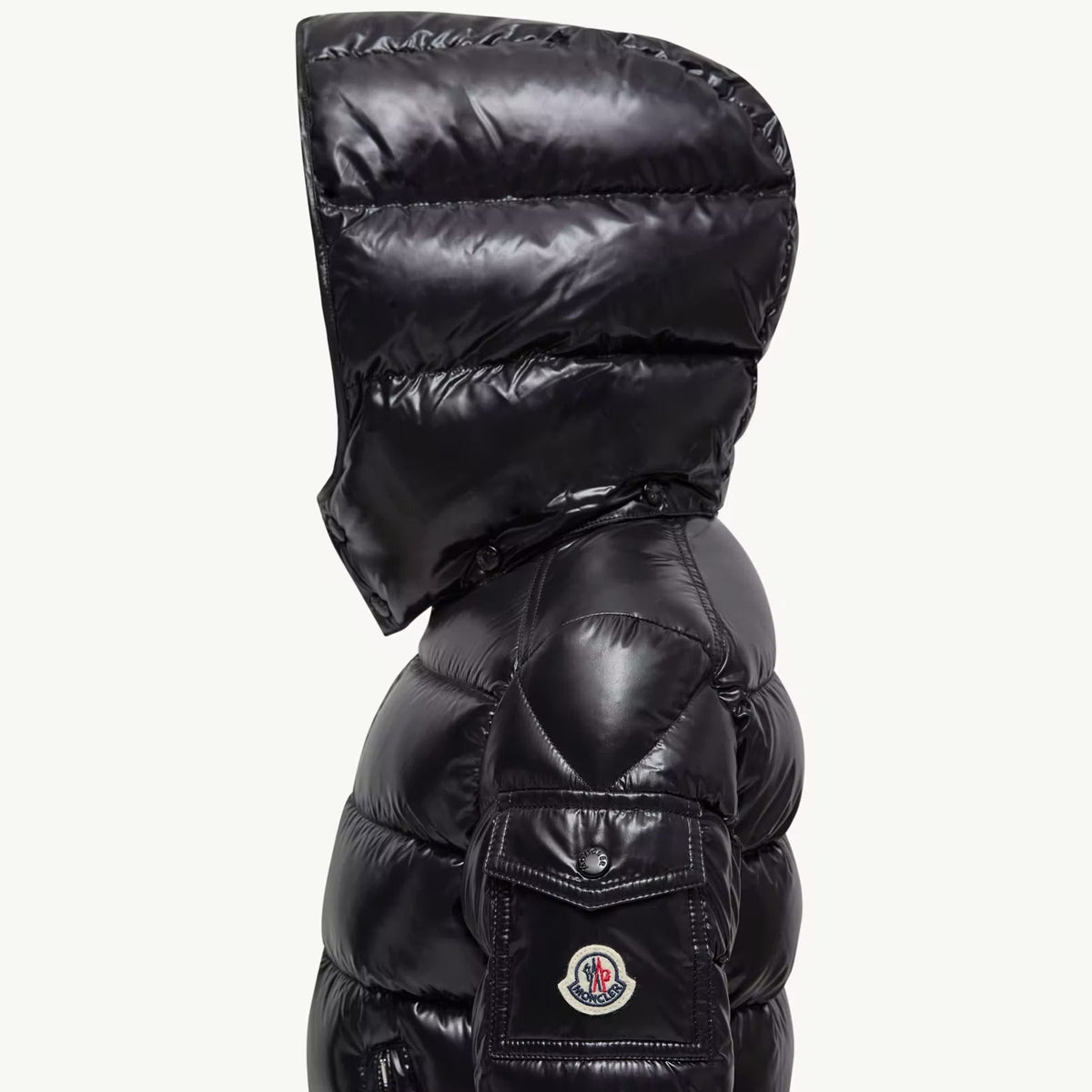 Moncler Enfant Boys Black Maya Jacket | Casa Childrenswear