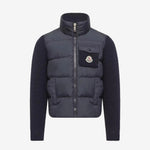 Moncler Enfant Boys Navy Knitted Jacket | Casa Childrenswear