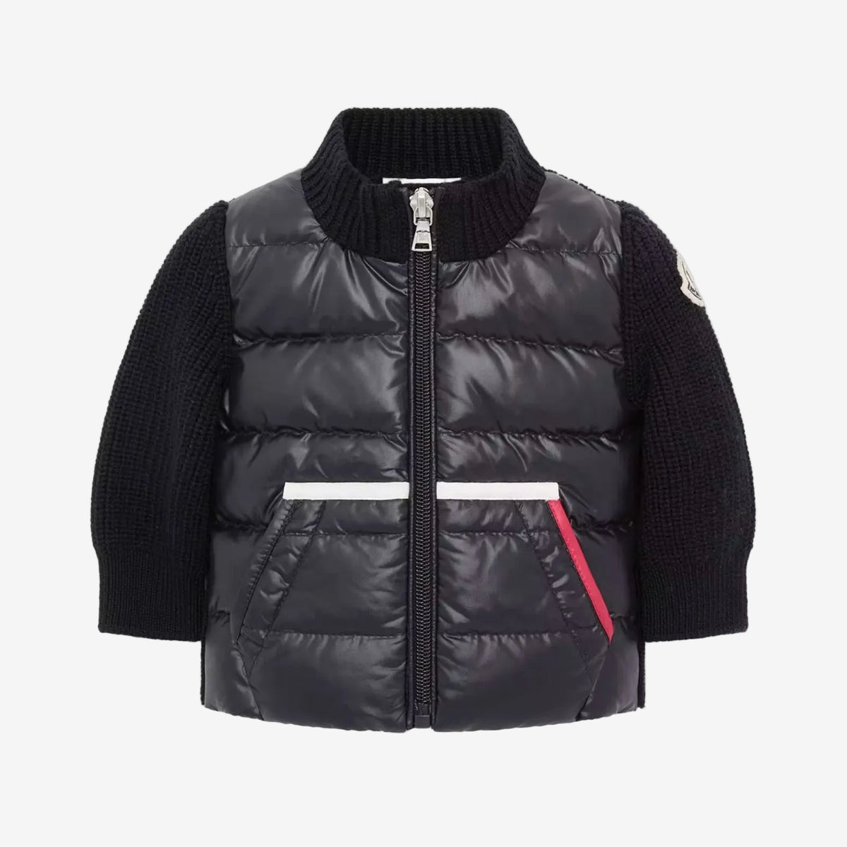Moncler Enfant Infant Boys Navy Knitted Jacket | Casa Childrenswear