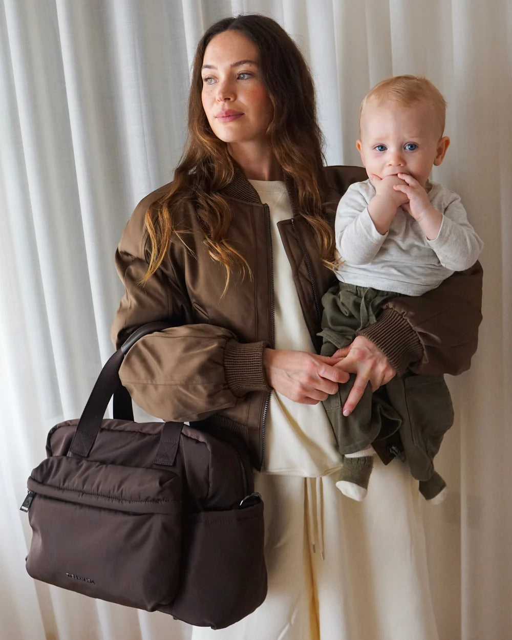 Phoenix Eco Holdall Changing Bag Chocolate