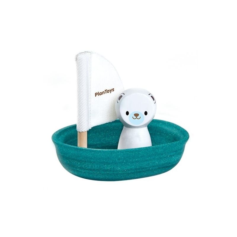 Plan Toys Sailing Boat-Polar Bear | Casa Childrenswear