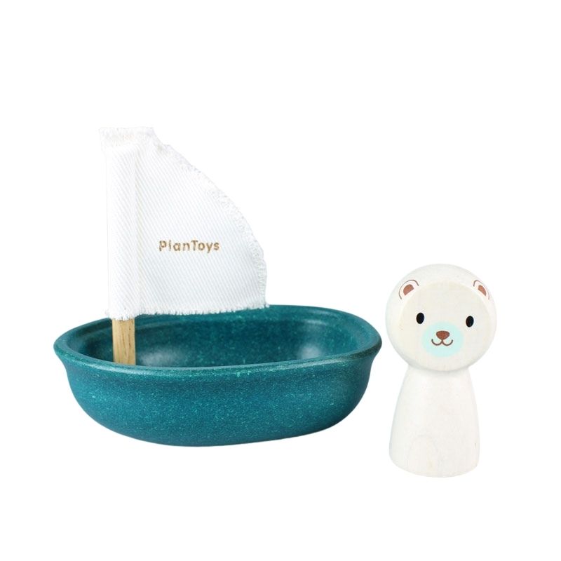 Plan Toys Sailing Boat-Polar Bear | Casa Childrenswear