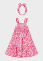Mayoral Pink Flower Print Dress | Casa Childrenswear
