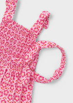 Mayoral Pink Flower Print Dress | Casa Childrenswear