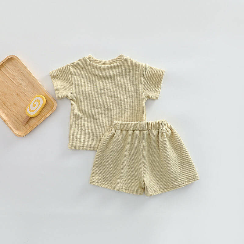 Coloured Bear Green 2 Piece T-Shirt & Short Set