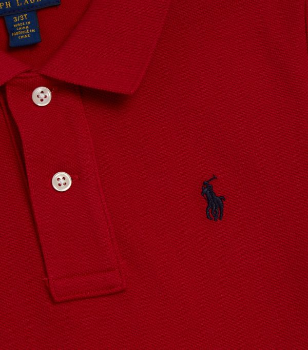 Ralph Lauren Boys Red Iconic Polo Shirt | Casa Childrenswear