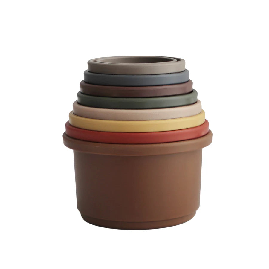 Mushie Stacking Cups- Retro | Casa Childrenswear