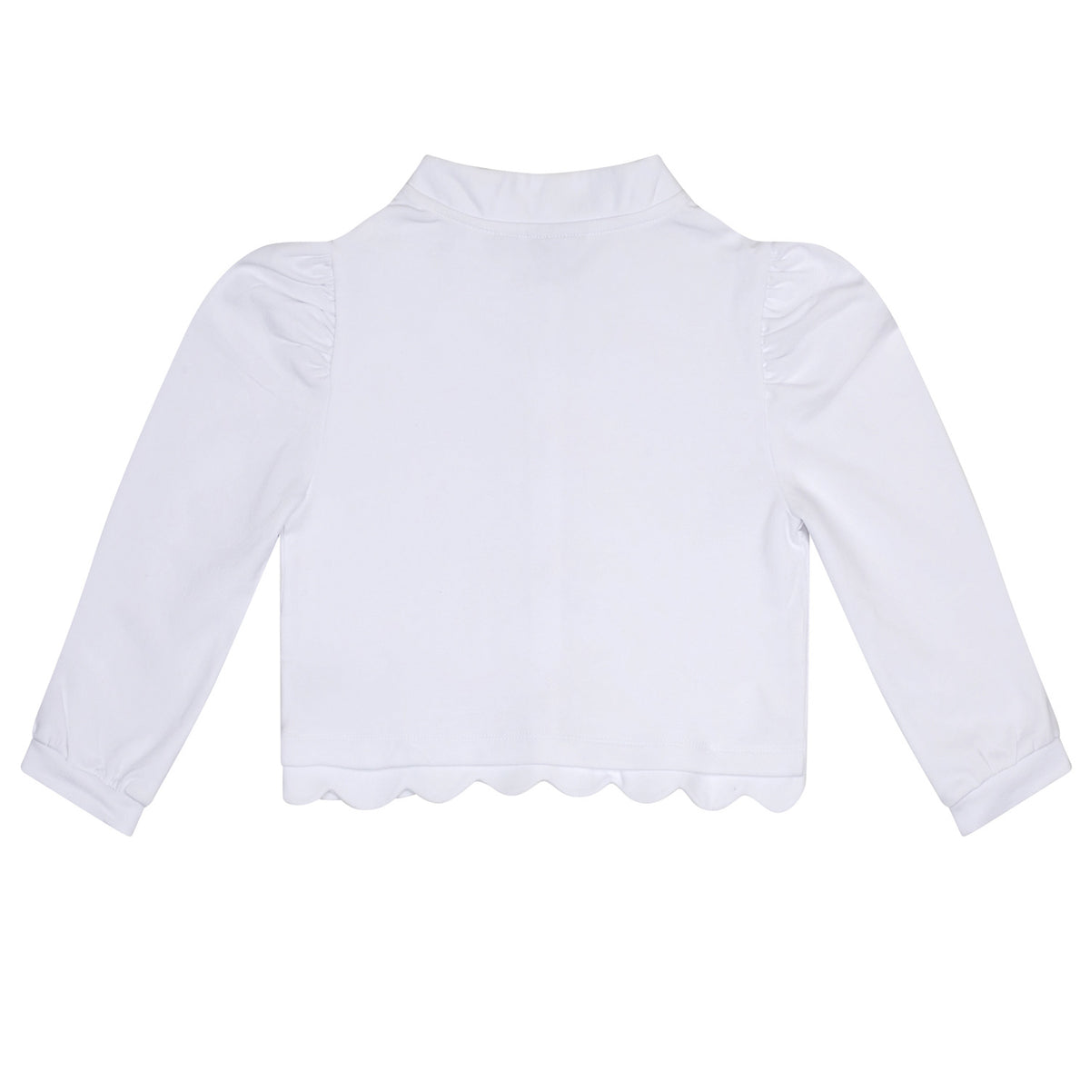 A Dee Lina White Sweat Cardy | Casa Childrenswear