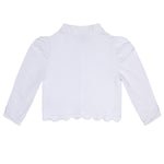 A Dee Lina White Sweat Cardy | Casa Childrenswear