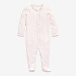 Ralph Lauren Baby Girls Floral Trim Cotton Coverall | Casa Childrenswear