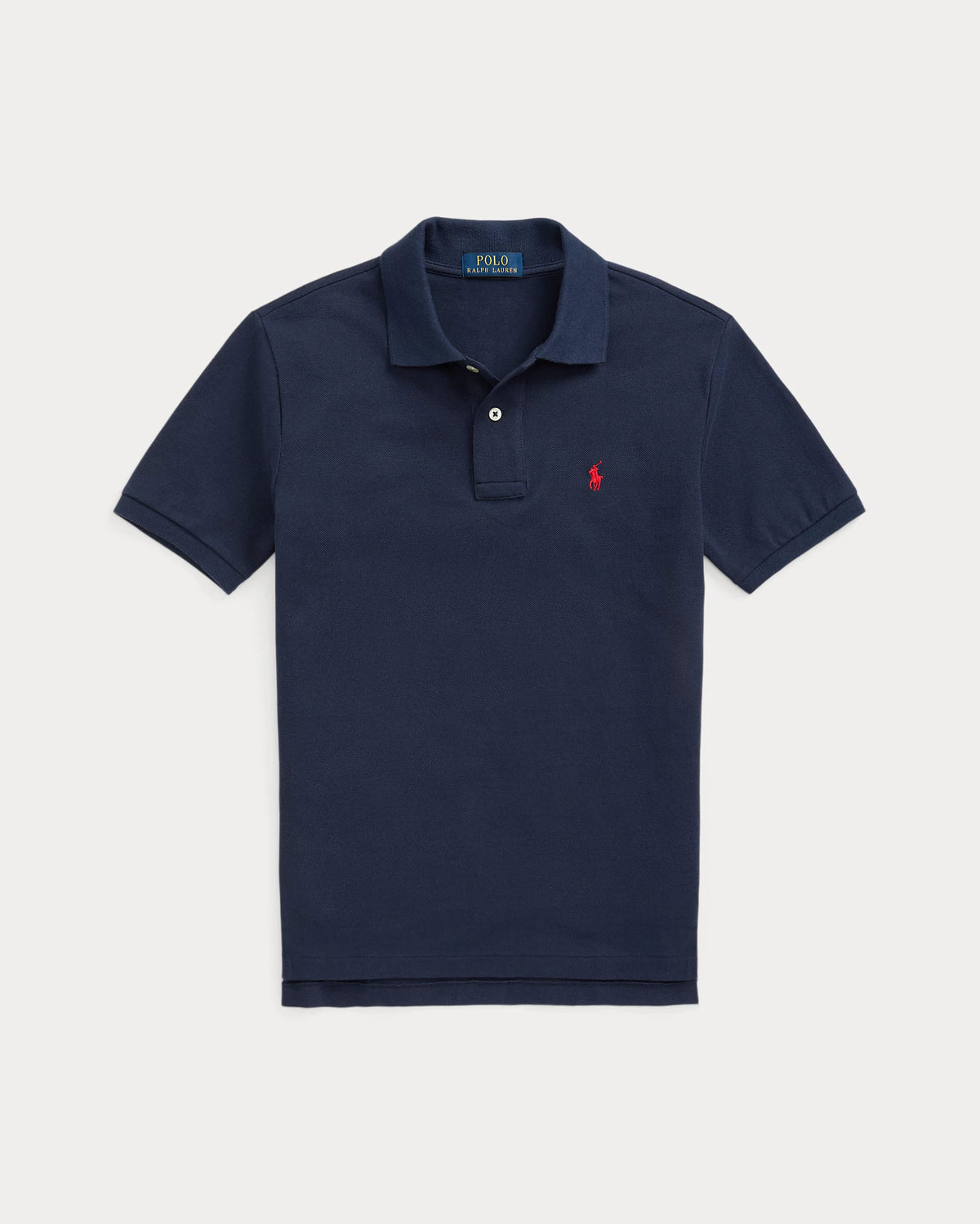 Ralph Lauren Boys Navy Slim Fit Cotton Polo Shirt | Casa Childrenswear