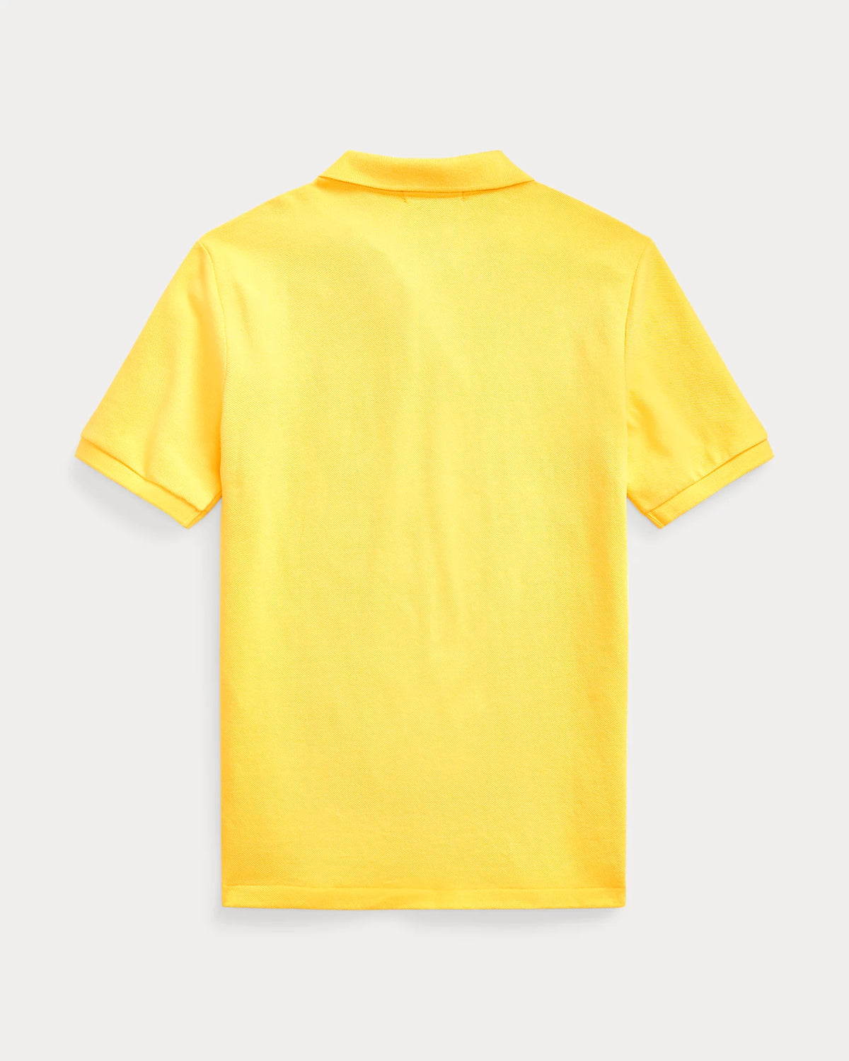 Ralph Lauren Slim Fit Yellow Cotton Mesh Polo | Casa Childrenswear