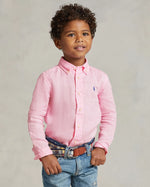 Ralph Lauren Linen Pink Shirt | Casa Childrenswear