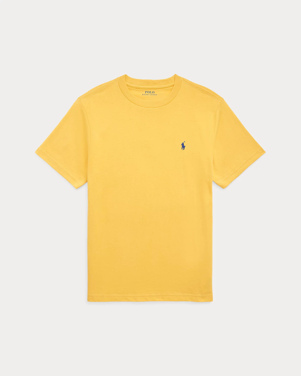 Ralph Lauren Cotton Yellow Jersey Crewneck Tee | Casa Childrenswear