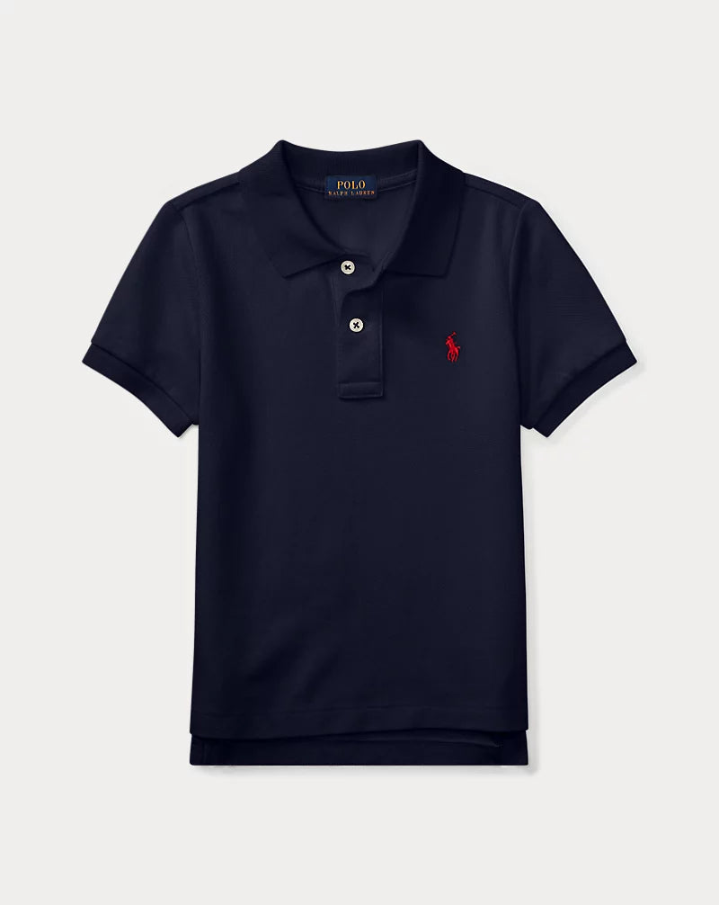 Ralph Lauren Boys Navy Iconic Polo Shirt | Casa Childrenswear