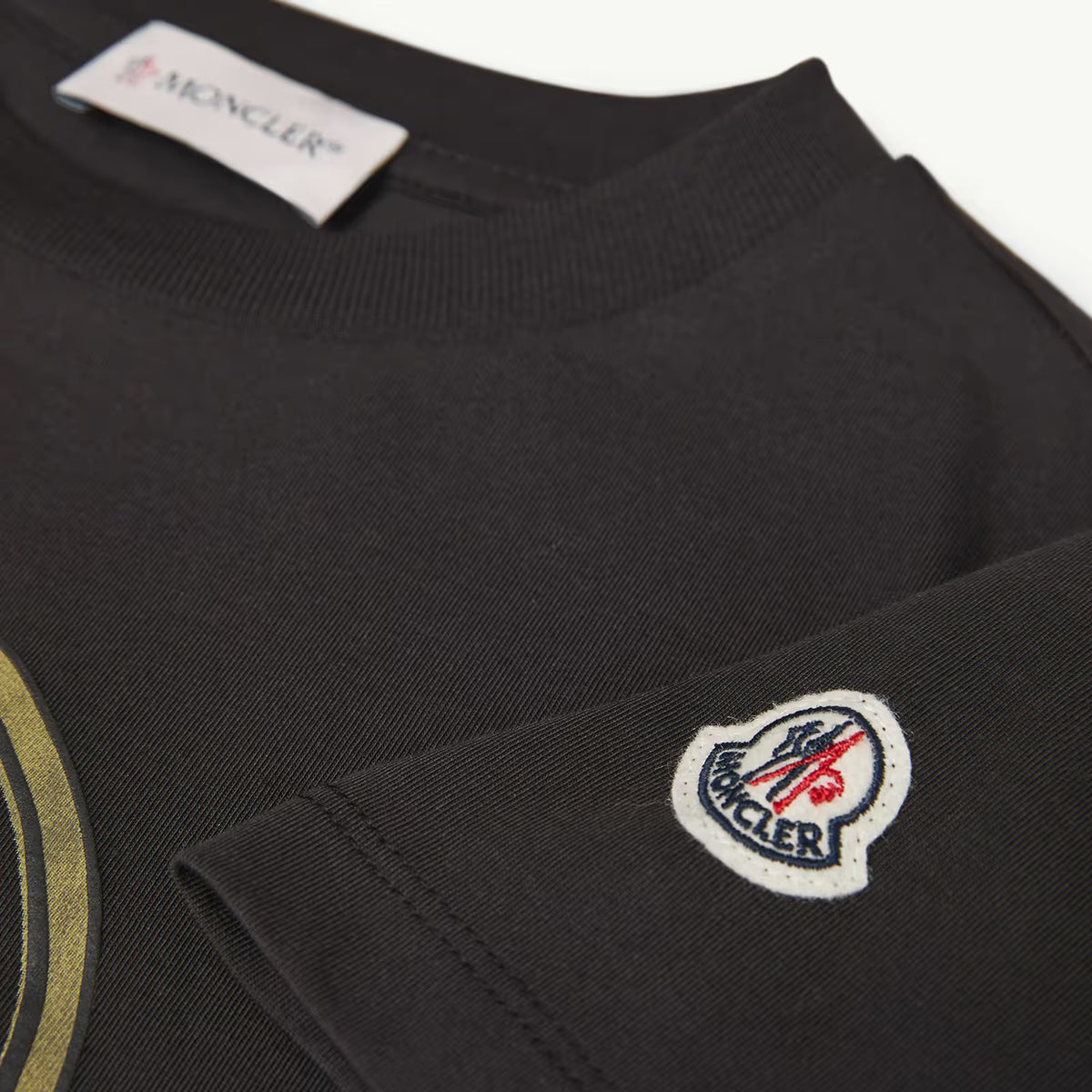 Moncler Enfant Boys Dark Green T-Shirt | Casa Childrenswear