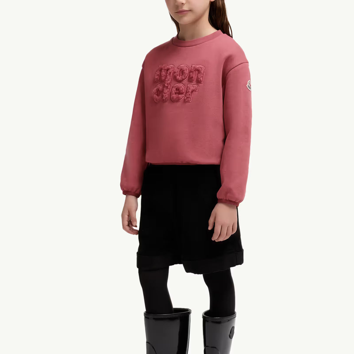 Moncler Enfant Girls Dark Pink Sweatshirt | Casa Childrenswear
