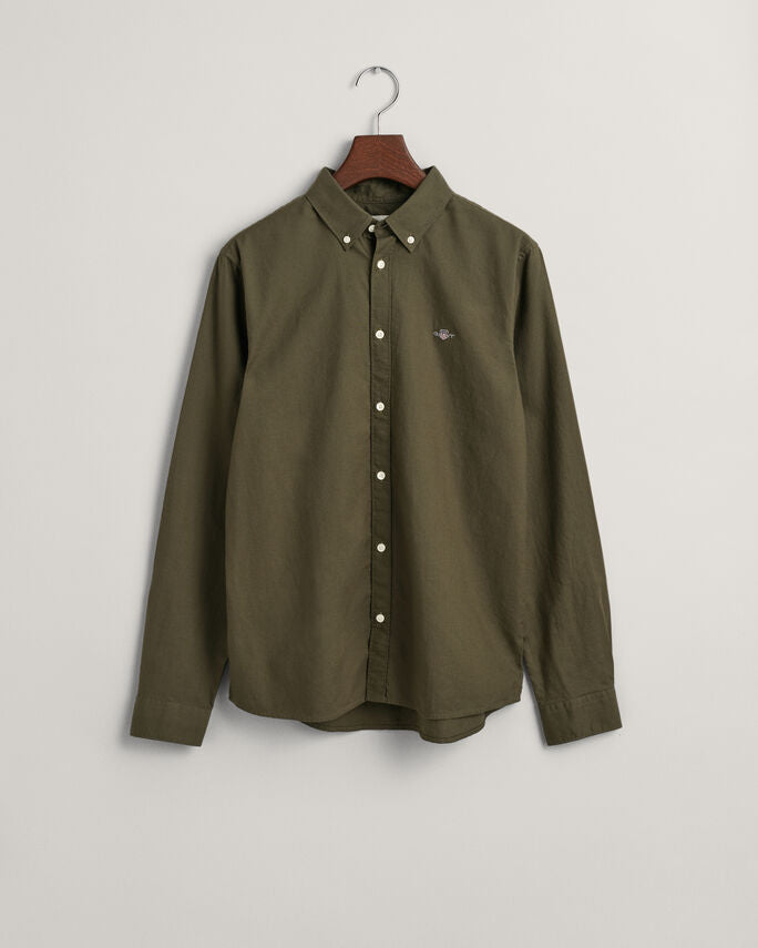 Shield Oxford BD Shirt- Juniper Green