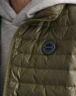 Gant Shiny Light Padded Down Vest- Juniper Green | Casa Childrenswear