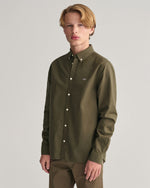 Shield Oxford BD Shirt- Juniper Green