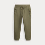 Ralph Lauren Boys Olive Green Tracksuit Bottoms - front view