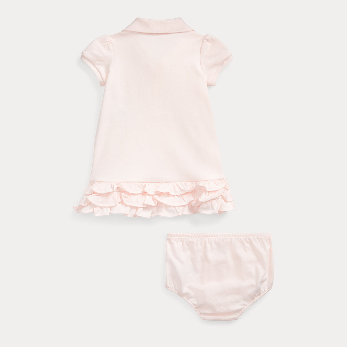 Baby Girls Pink Dress with Print