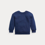 Ralph Lauren Baby Boys Navy Sweatshirt | Casa Childrenswear