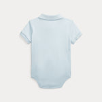 Ralph Lauren Baby Boys Blue Short Sleeve Romper | Casa Childrenswear