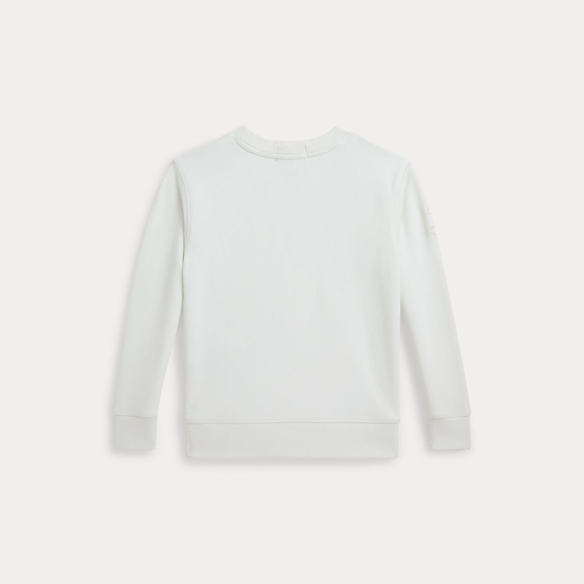 Ralph Lauren Boys Crewneck Super Soft White Sweatshirt | Casa Childrenswear