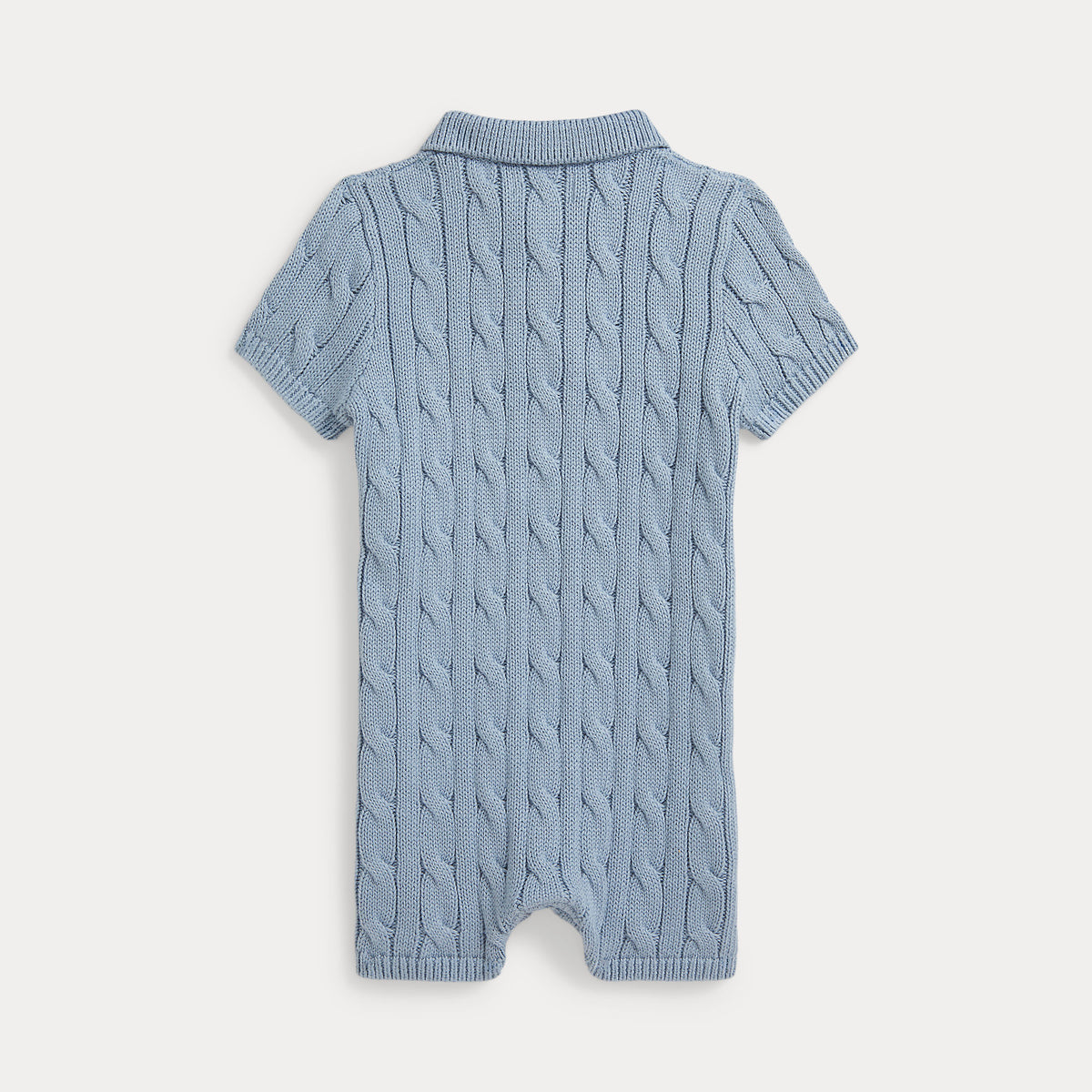 Ralph Lauren Baby Boys Cable Knit Shortall | Casa Childrenswear