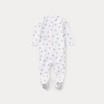 Ralph Lauren Baby Girls All Over Bear Babygrow | Casa Childrenswear