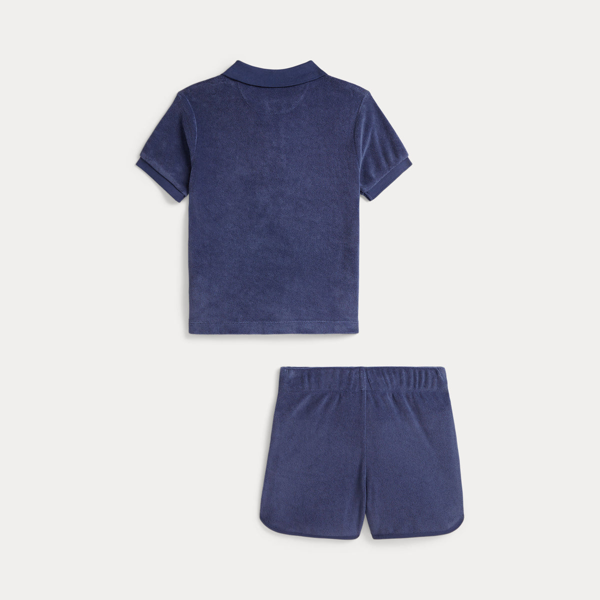 Ralph Lauren Boys Navy Polo & Short Set - back view