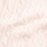 Ralph Lauren Baby Girls Pink Cotton Cable Knit Trouser Set | Casa Childrenswear