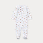 Ralph Lauren Baby Girls All Over Bear Babygrow | Casa Childrenswear