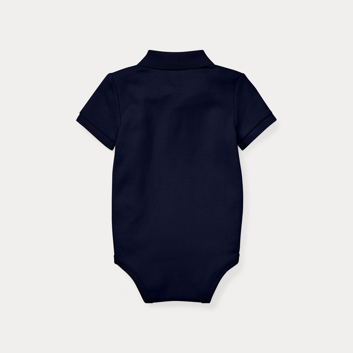 Ralph Lauren Baby Boys Navy Short Sleeve Romper | Casa Childrenswear