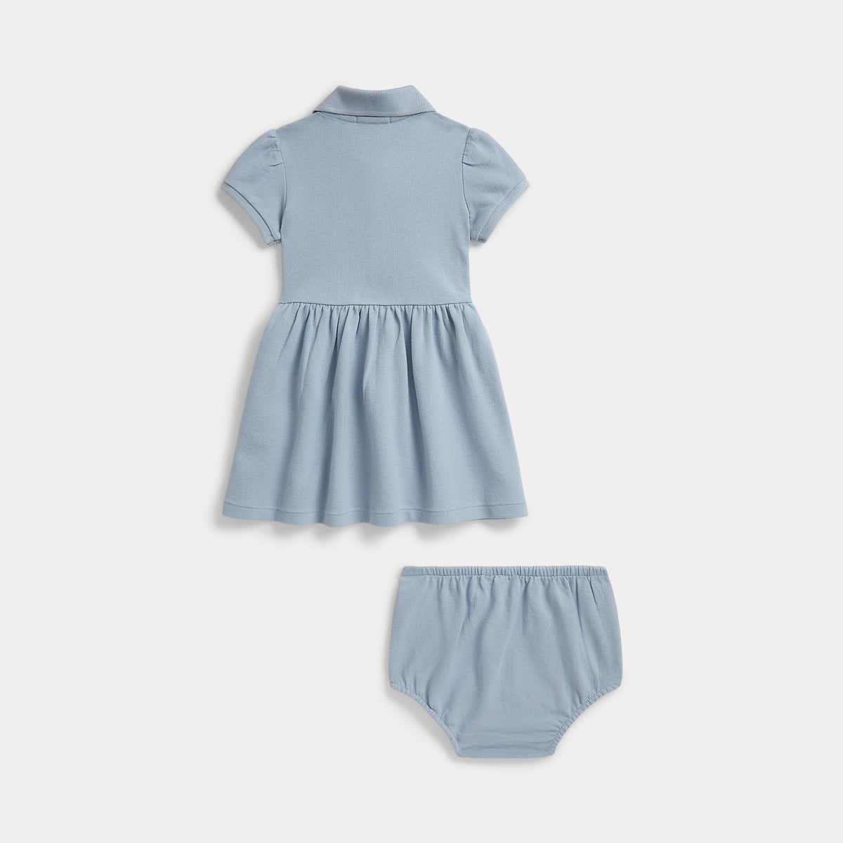 Ralph Lauren Baby Girls Blue Dress | Casa Childrenswear